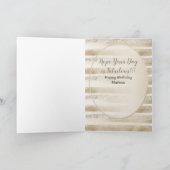 Glamor Diamond Birthday Toast Card voor haar Kaart (Binnen)