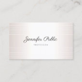 Glamor Elegant Moderne Sjabloon Handgeschreven Visitekaartje (Voorkant)