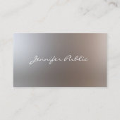 Glamor Elegant Plain Handgeschreven Manuscript Mod Visitekaartje (Voorkant)