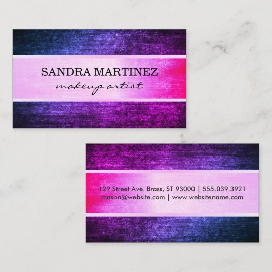 Glamor Elegant Texture Visitekaartje (Voorkant / Achterkant)