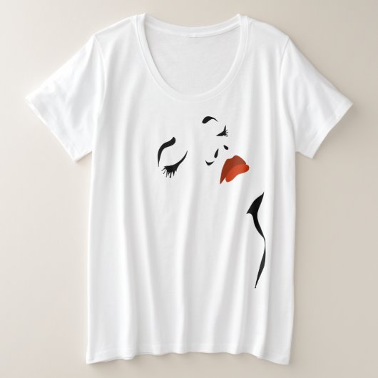 Glamor Face T-Shirt (Design voorkant)