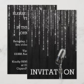 Glamor Festival Birthday Persoonlijke Uitnodiging (Voorkant / Achterkant)