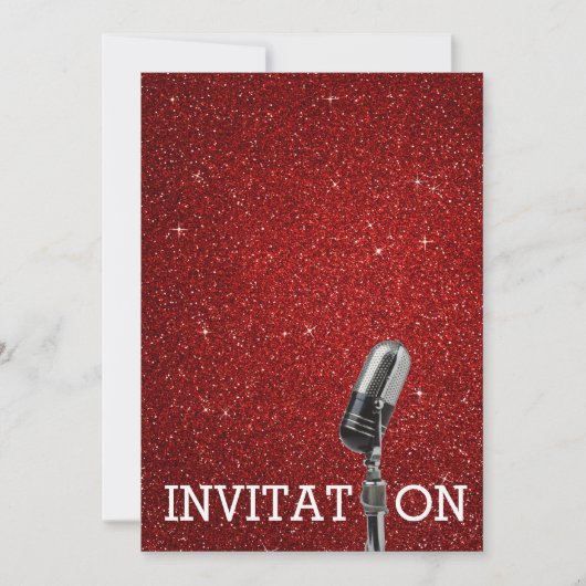 Glamor Festival Birthday Persoonlijke Uitnodiging (Voorkant)