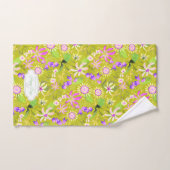 Glamor Floral Chic Green Bad Handdoek (Handdoek)