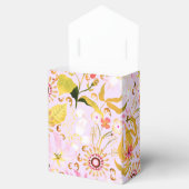 Glamor Floral Pink White Favor Box Bedankdoosjes (Geopend)