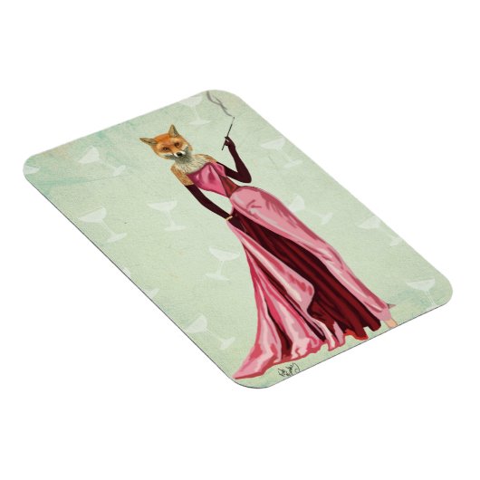 Glamor Fox in Roze 2 Magneet (Rechterzijde)