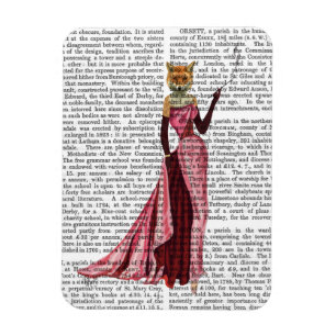 Glamor Fox in roze Magneet