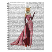 Glamor Fox in roze Notitieboek (Voorkant)