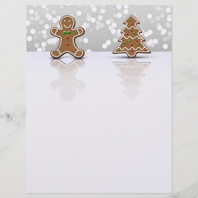 Glamor Gingerbrood Man and Tree - Letterhead (Voorkant)