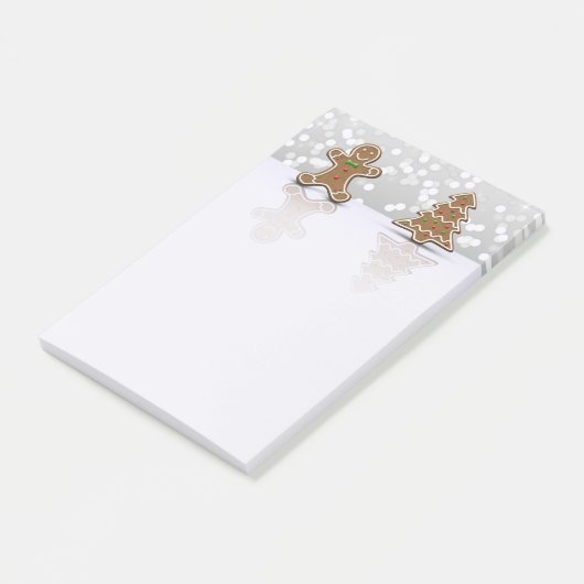 Glamor Gingerbrood Man en Boom - Post-it® notes (Schuin)