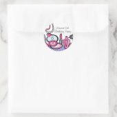 Glamor Girl Birthday (pd) Ronde Sticker (Tas)