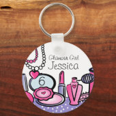Glamor Girl Birthday (pd) Sleutelhanger (Voorkant)