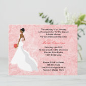 Glamor Girl Bridal Shower Invitation 2 Kaart (Staand voorkant)