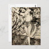 Glamor Girl Briefkaart (Voorkant / Achterkant)