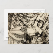 Glamor Girl Briefkaart (Voorkant / Achterkant)