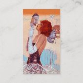 GLAMOR GIRL- EN THEATERMASKS DRAMA-VISITEKAARTJE VISITEKAARTJE (Achterkant)