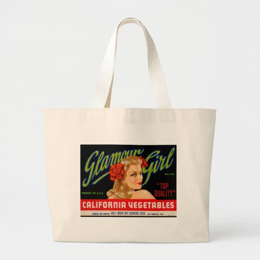 Glamor Girl Grote Tote Bag (Voorkant)