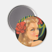 Glamor Girl Magneet (Voorkant / Achterkant)