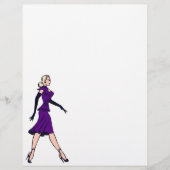  Glamor Girl, minister van Retro Blond Flyer (Voorkant)