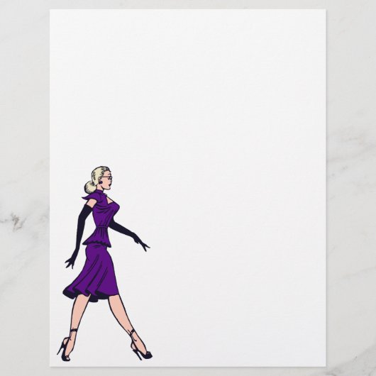  Glamor Girl, minister van Retro Blond Flyer (Voorkant)