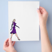  Glamor Girl, minister van Retro Blond Flyer (Hand)