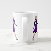  Glamor Girl, minister van Retro Blond Grote Koffiekop (Achterkant)