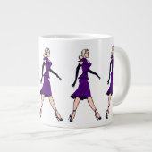  Glamor Girl, minister van Retro Blond Grote Koffiekop (Voorkant rechts)