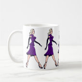  Glamor Girl, minister van Retro Blond Koffiemok (Links)