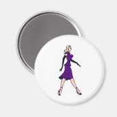 Glamor Girl, minister van Retro Blond Magneet (Voorkant / Achterkant)