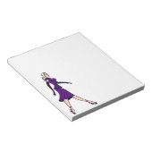  Glamor Girl, minister van Retro Blond Notitieblok (Schuin)