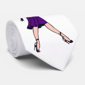  Glamor Girl, minister van Retro Blond Stropdas (Opgerold)