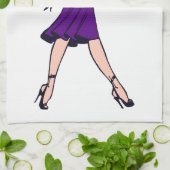  Glamor Girl, minister van Retro Blond Theedoek (Gevouwen)