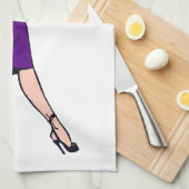  Glamor Girl, minister van Retro Blond Theedoek (Quarter Fold)