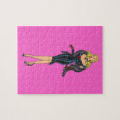  Glamor Girl Retro Blonde Pinup Legpuzzel (Horizontaal)