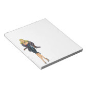  Glamor Girl Retro Blonde Pinup Notitieblok (Schuin)