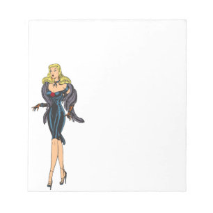  Glamor Girl Retro Blonde Pinup Notitieblok