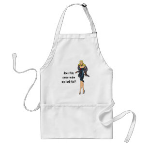  Glamor Girl Retro Blonde Pinup Standaard Schort
