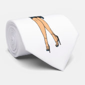  Glamor Girl Retro Blonde Pinup Stropdas (Opgerold)