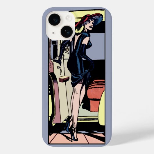 Glamor Girl Retro Pinup Case-Mate iPhone Case (Achterkant)