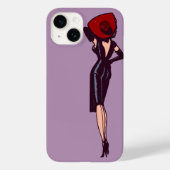 Glamor Girl Retro Pinup Case-Mate iPhone Case (Achterkant)