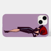 Glamor Girl Retro Pinup Case-Mate iPhone Case (Achterkant (horizontaal))