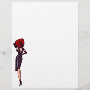 Glamor Girl Retro Pinup Flyer