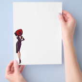  Glamor Girl Retro Pinup Flyer (Hand)