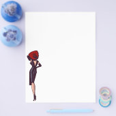  Glamor Girl Retro Pinup Flyer (Enkel)