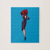  Glamor Girl Retro Pinup Legpuzzel (Verticaal)