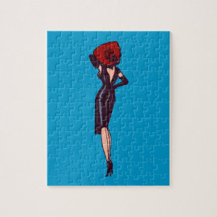 Glamor Girl Retro Pinup Legpuzzel