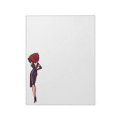  Glamor Girl Retro Pinup Notitieblok (Linkerzijde)