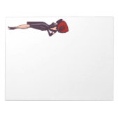  Glamor Girl Retro Pinup Notitieblok (Voorkant)