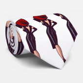  Glamor Girl Retro Pinup Stropdas (Opgerold)