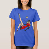  Glamor Girl Retro Pinup T-shirt (Voorkant)